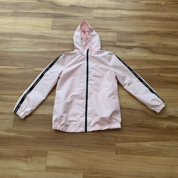 Spyder Light Pink Jacket Wind Breaker Logo Zip Women’s Medium - Picture 2 of 11